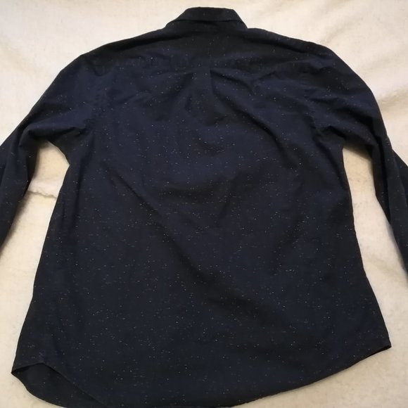 Old Navy, size M, navy blue button-down shirt - Picture 6 of 8